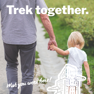 You don't have to Trek alone - go together! Whether family play or a workout with a friend, there are plenty of ways to actively log Trek activities that also benefit your social wellbeing!