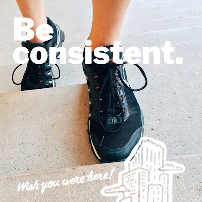 Sometimes all you have is 15 minutes to squeeze in some intentional activity - and that's okay! Consistency is key in building and keeping those healthy habits. Set small, achievable goals to help you stay consistent and do something every day. 