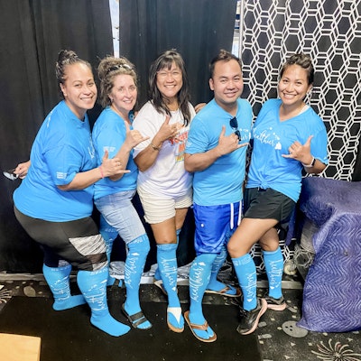 Represent HPH! Loving those socks! Mahalo!