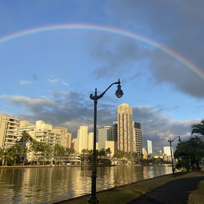 Completed my 8.2 around the Ala Wai today!